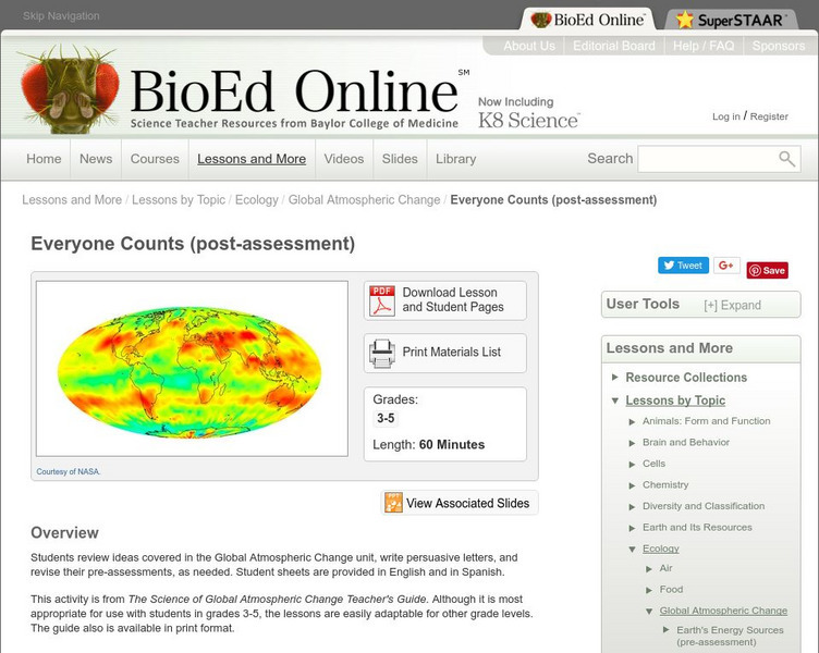 Bio Ed Online: Everyone Counts (Post Assessment) Unknown Type Bio Ed Online: Everyone Counts (Post Assessment) Unknown Type