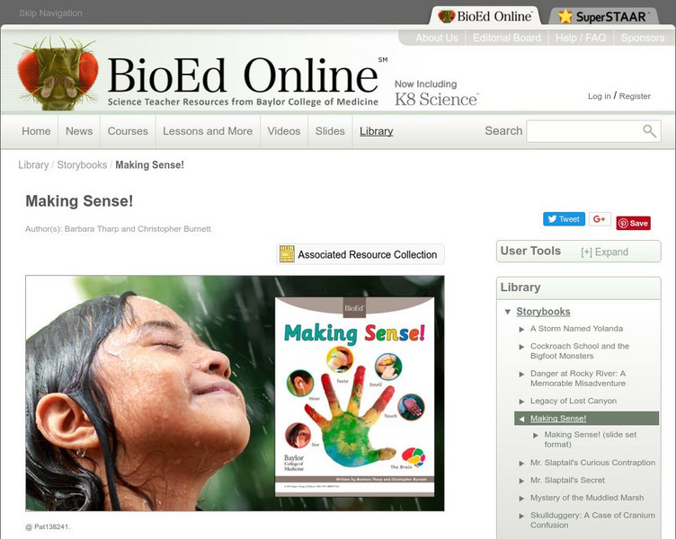 Bio Ed Online: Making Sense! Unit Plan Bio Ed Online: Making Sense! Unit Plan