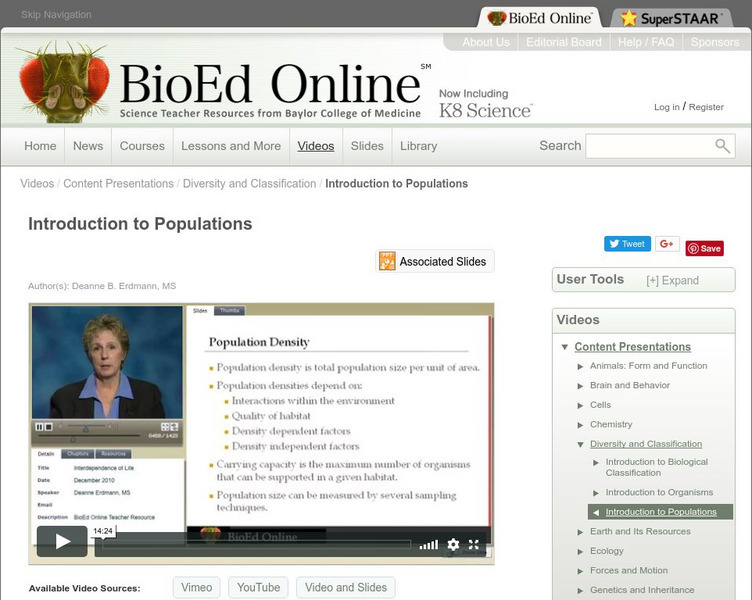 Bio Ed Online: Introduction to Populations Instructional Video Bio Ed Online: Introduction to Populations Instructional Video