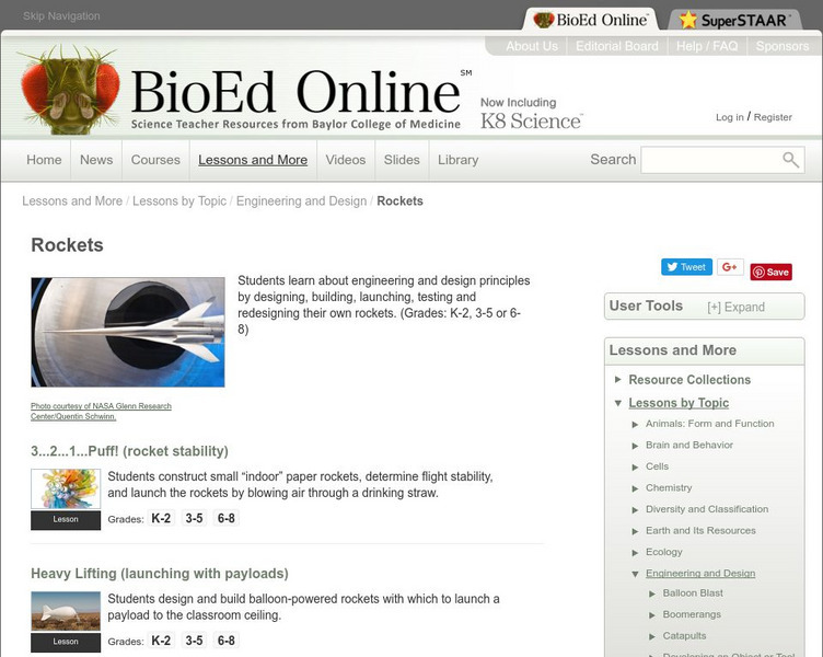 Bio Ed Online: Rockets Lesson Plan Bio Ed Online: Rockets Lesson Plan