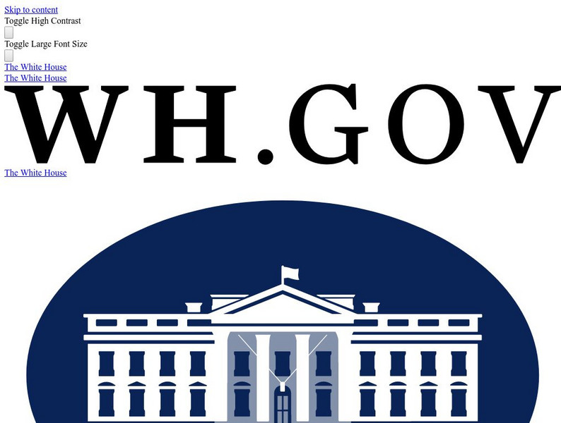 The White House: Issues Website The White House: Issues Website