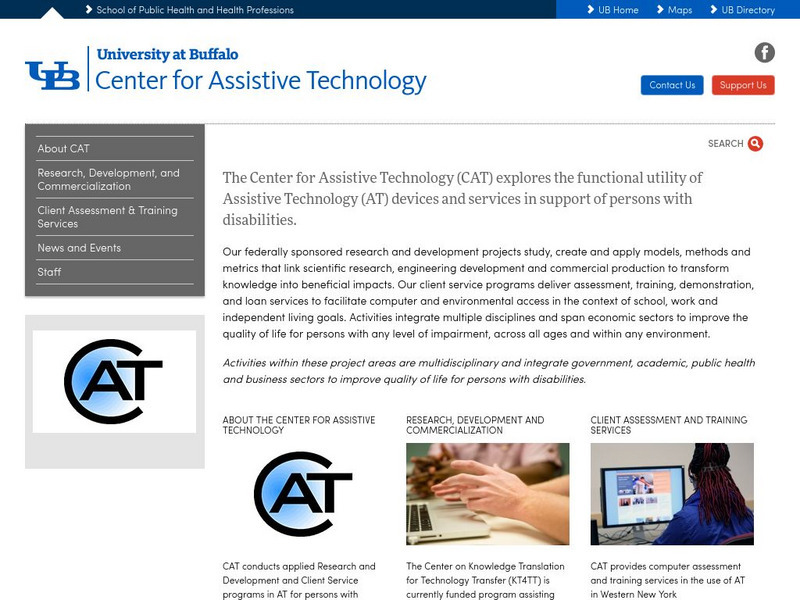 University of Buffalo: Center for Assistive Technology Website University of Buffalo: Center for Assistive Technology Website