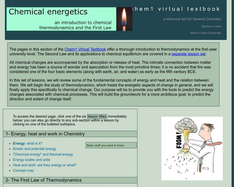 Chem1 Virtual Textbook: Chemical Energetics eBook Chem1 Virtual Textbook: Chemical Energetics eBook