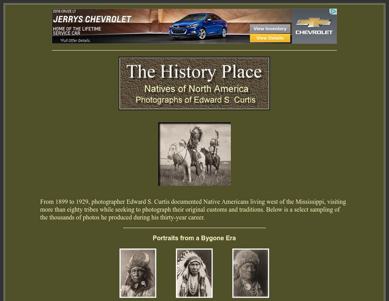 The History Place: Natives of North America: Photographs of Edward S. Curtis Graphic