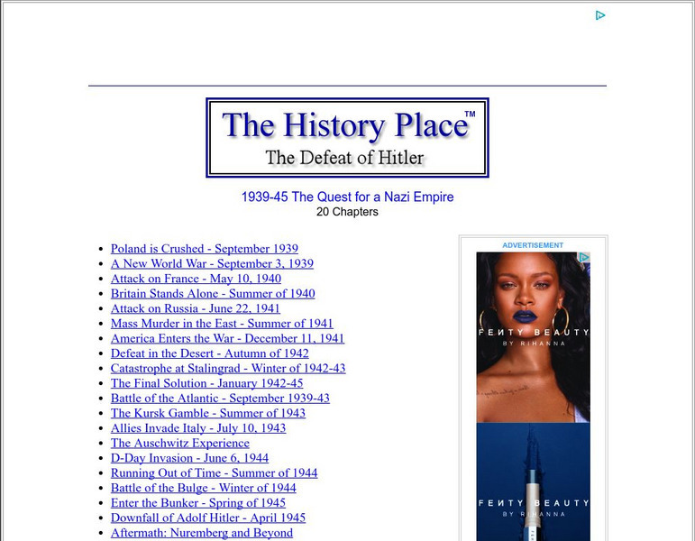 The History Place: The Defeat of Hitler: 1939 1945: Quest for a Nazi Empire eBook The History Place: The Defeat of Hitler: 1939 1945: Quest for a Nazi Empire eBook