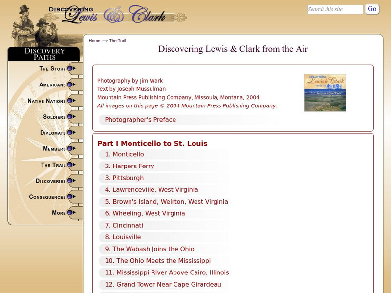 Discovering Lewis & Clark: Discovering Lewis & Clark From the Air Graphic Discovering Lewis & Clark: Discovering Lewis & Clark From the Air Graphic