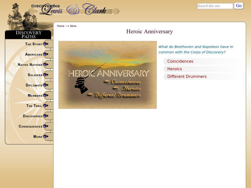 Discovering Lewis & Clark: Heroic Anniversary Article Discovering Lewis & Clark: Heroic Anniversary Article