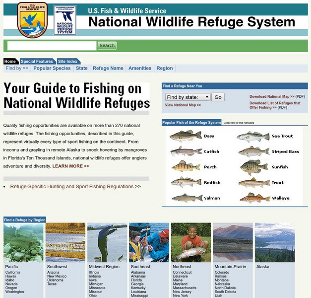 U.s. Fish & Wildlife Service: Fishing Website U.s. Fish & Wildlife Service: Fishing Website