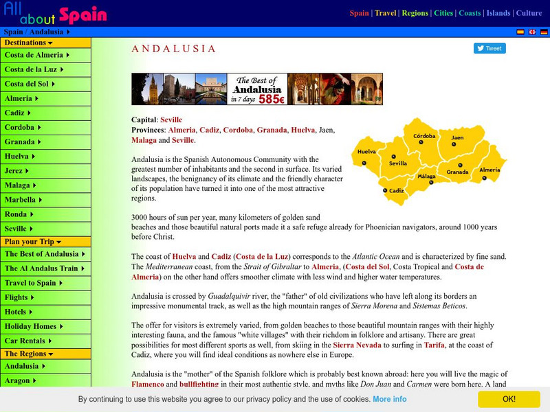 All About Spain: Andalucia Website