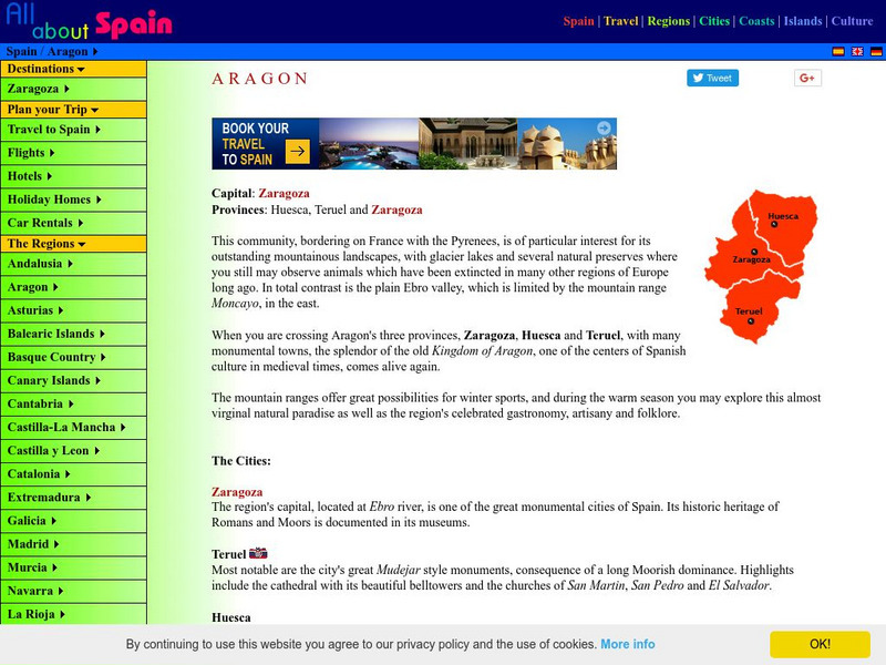 All About Spain: Aragon Website