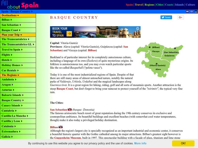 All About Spain: Basque Country Website