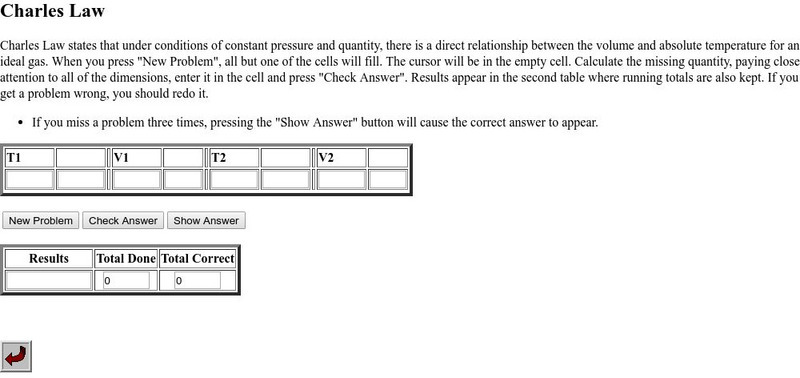 California State University: Charles' Law Problem Generator Unknown Type California State University: Charles' Law Problem Generator Unknown Type