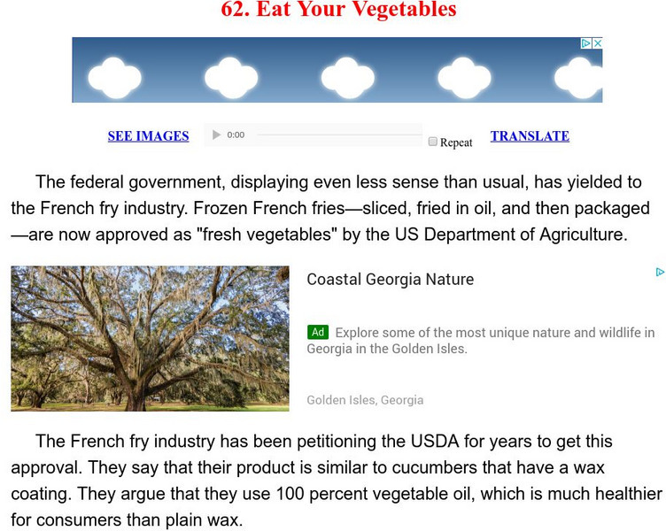 Esl: English for Intermediate Learners (2): Eat Your Vegetables Unit Plan Esl: English for Intermediate Learners (2): Eat Your Vegetables Unit Plan
