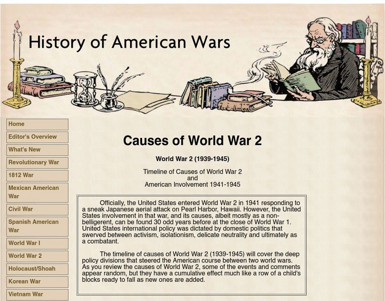 History of American Wars: Causes of World War 2: (1939 1945) Handout History of American Wars: Causes of World War 2: (1939 1945) Handout