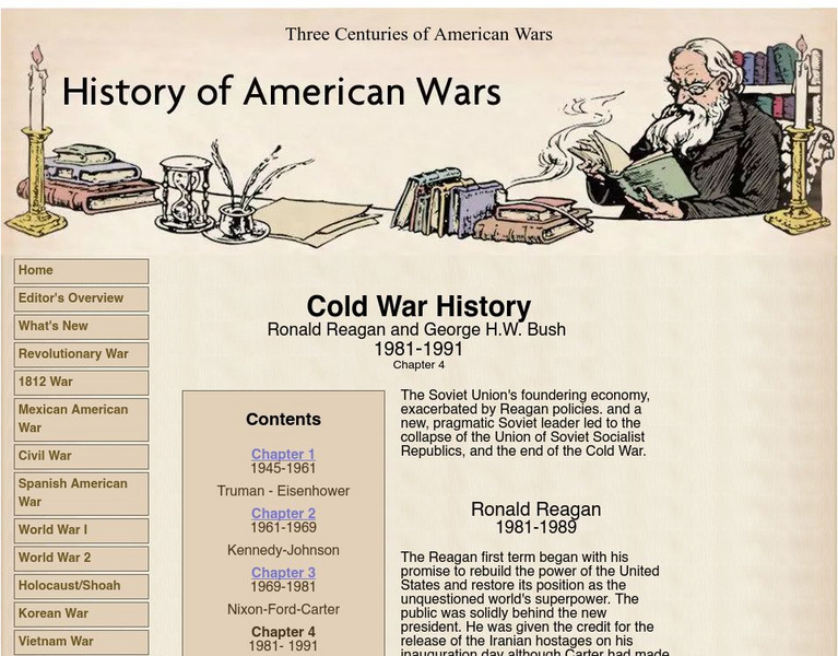 History of American Wars: Cold War History: Ronald Reagan and George h.w. Bush Handout History of American Wars: Cold War History: Ronald Reagan and George h.w. Bush Handout