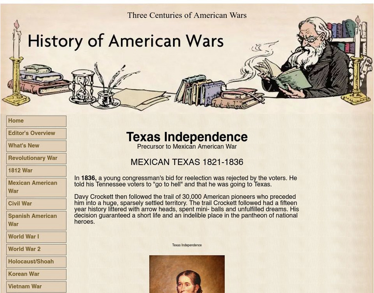 History of American Wars: Texas Independence: Mexican Texas 1821 1836 Handout History of American Wars: Texas Independence: Mexican Texas 1821 1836 Handout