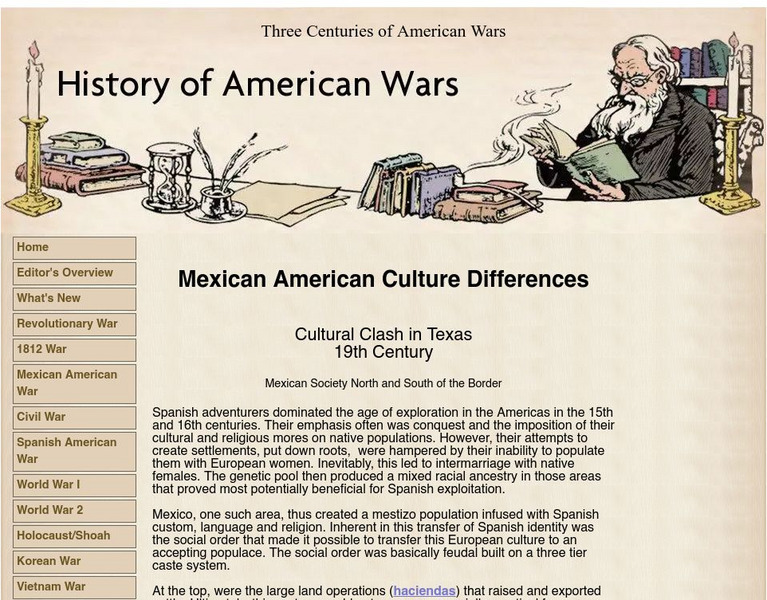 History of American Wars: Mexican American Culture Differences Handout