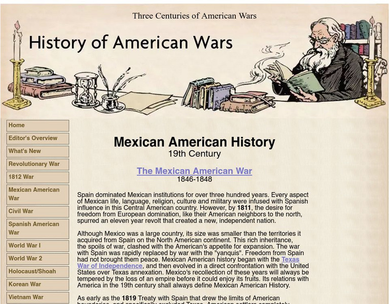 History of American Wars: Mexican American History: Mexican American War Handout History of American Wars: Mexican American History: Mexican American War Handout