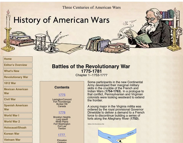 History of American Wars: Battles of the Revolution (Part 1) Website History of American Wars: Battles of the Revolution (Part 1) Website