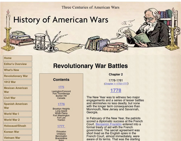 History of American Wars: Revolutionary War Battles (Part 2) Website History of American Wars: Revolutionary War Battles (Part 2) Website