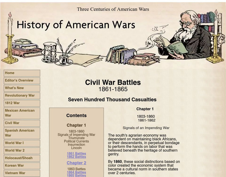 History of American Wars: Civil War Battles 1861 Website History of American Wars: Civil War Battles 1861 Website