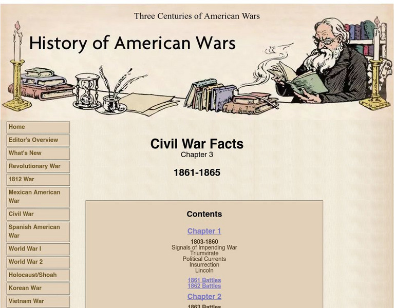 History of American Wars: Civil War Facts Website