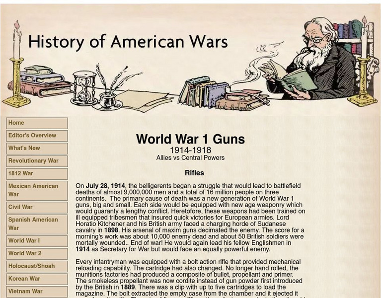History of American Wars: World War I Guns Website History of American Wars: World War I Guns Website