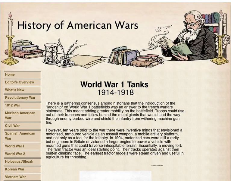 History of American Wars: World War I Tanks Website History of American Wars: World War I Tanks Website