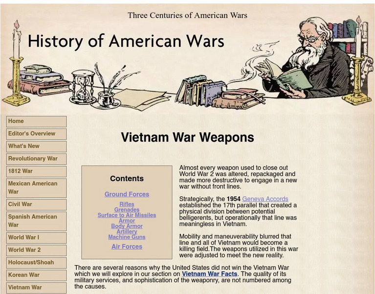 History of American Wars: Vietnam War Weapons Website