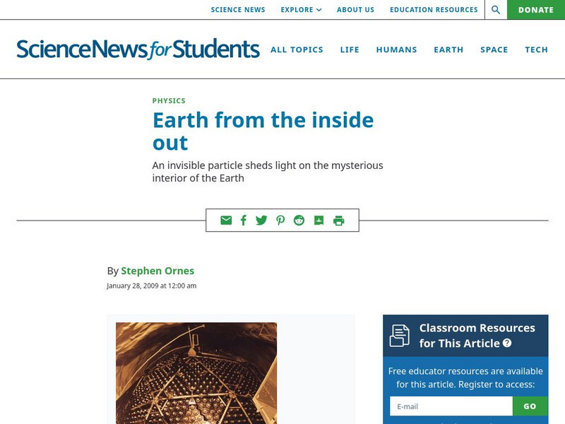 Science News for Students: Earth From the Inside Out Article Science News for Students: Earth From the Inside Out Article