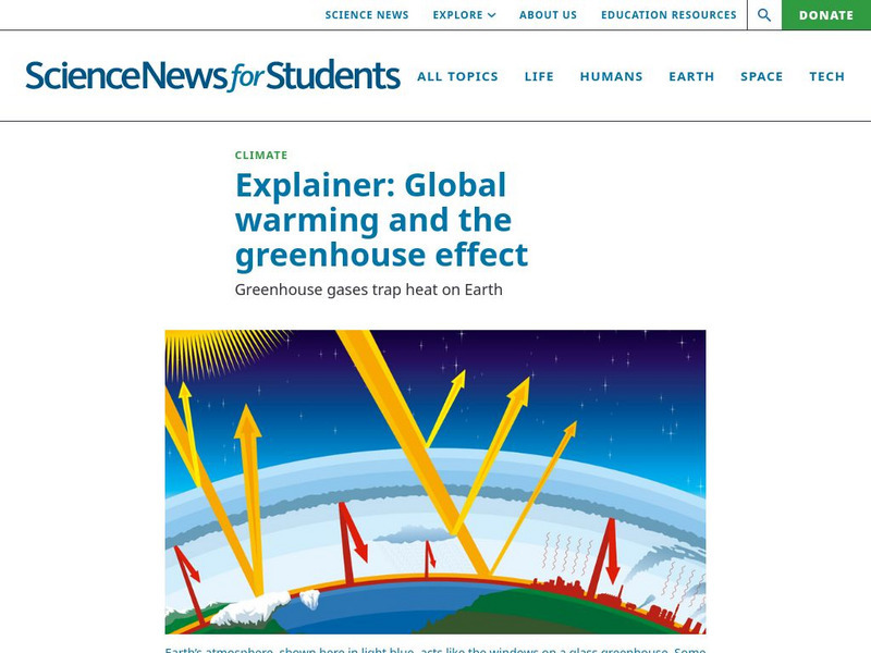 Science News for Students: Global Warming and the Greenhouse Effect Article