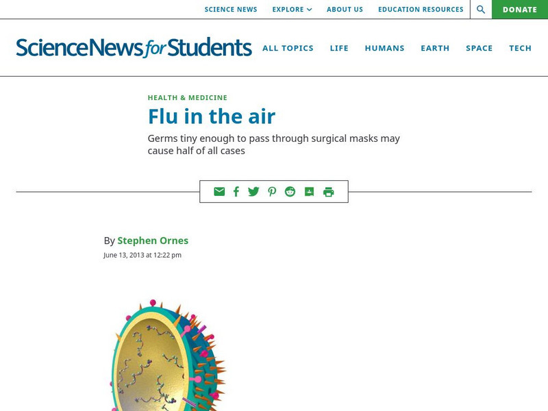 Science News for Students: Flu in the Air Article Science News for Students: Flu in the Air Article