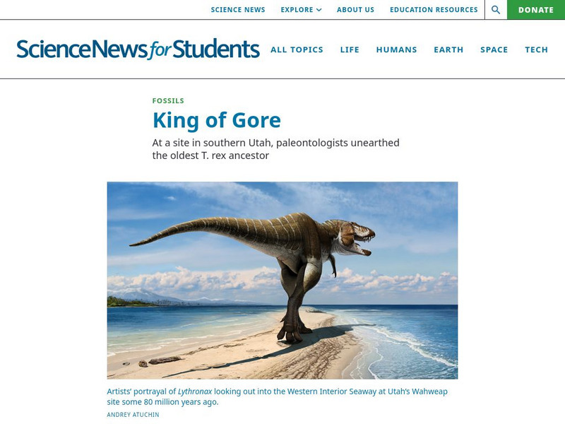 Science News for Students: King of Gore Article Science News for Students: King of Gore Article