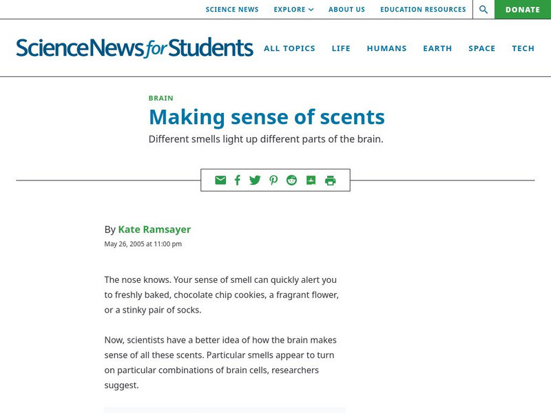 Science News for Students: Making Sense of Scents Article Science News for Students: Making Sense of Scents Article