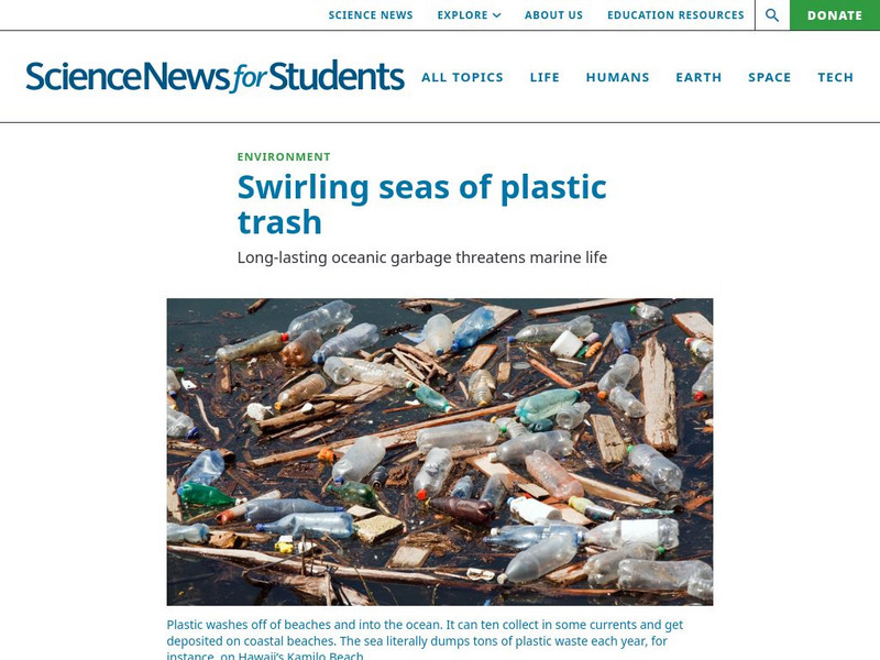 Science News for Students: Swirling Seas of Plastic Trash Article Science News for Students: Swirling Seas of Plastic Trash Article