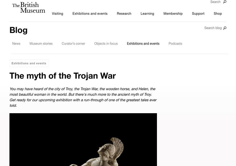 The British Museum: The Trojan War Handout The British Museum: The Trojan War Handout