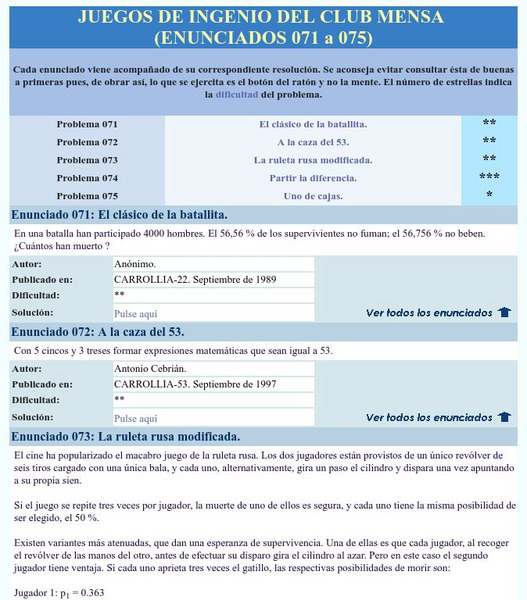 Mensa: Juegos De Ingenio Del Club Mensa (071 075) Activity