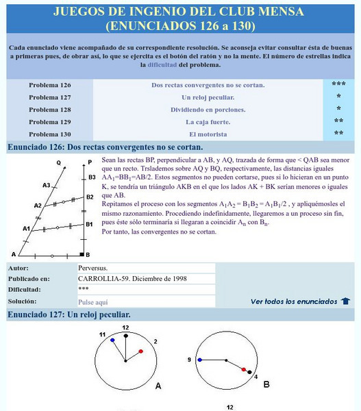 Mensa: Juegos De Ingenio Del Club Mensa (126 130) Activity