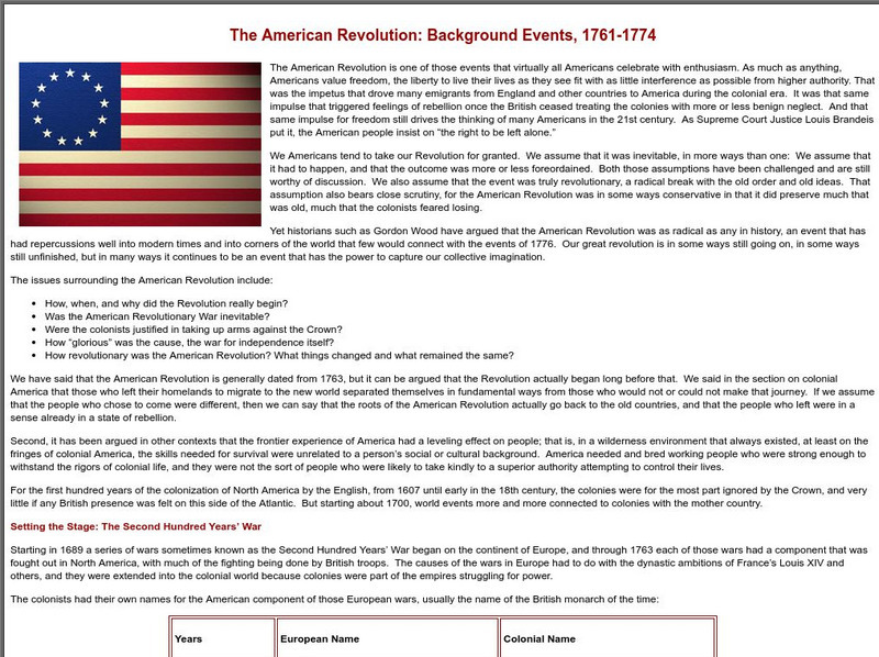 Sage American History: The American Revolution: Background Events, 1761 1774 eBook Sage American History: The American Revolution: Background Events, 1761 1774 eBook
