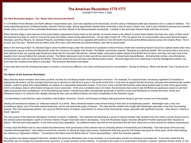 Sage American History: The American Revolution 1775 1777 eBook Sage American History: The American Revolution 1775 1777 eBook