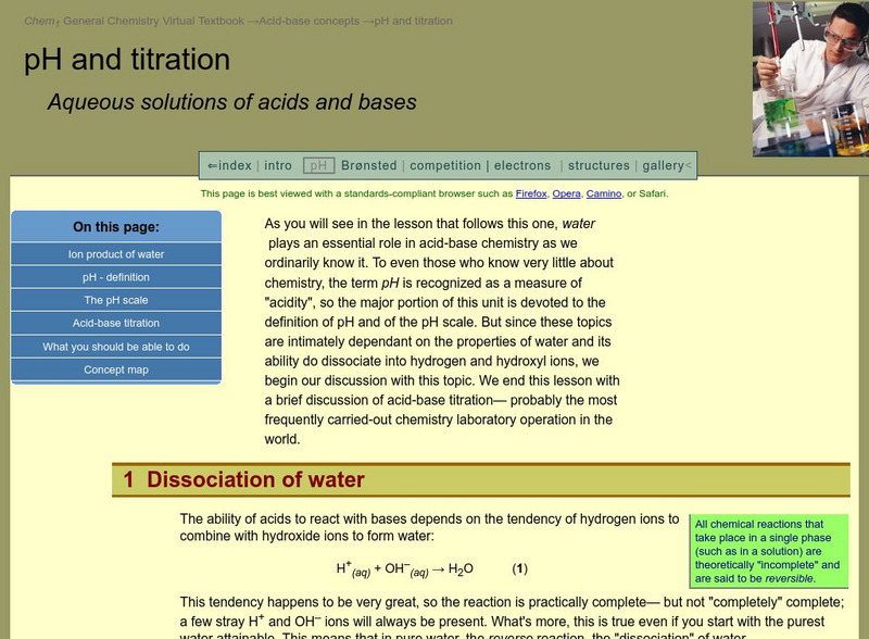 Chem1 Virtual Textbook: Titration Handout Chem1 Virtual Textbook: Titration Handout