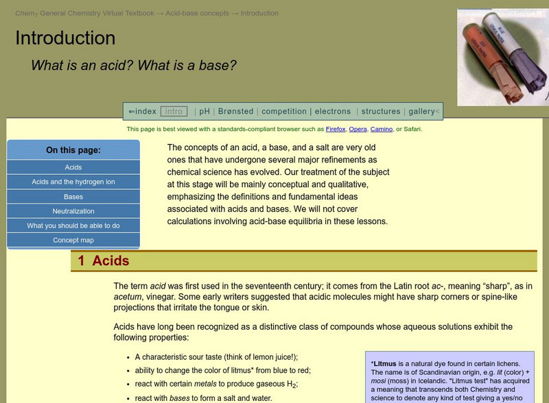 Chem1 Virtual Textbook: Neutralization Handout