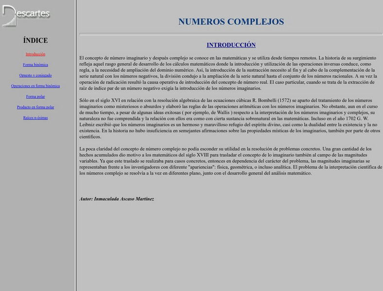 Ministerio De Educacion Y Ciencia: Numeros Complejos Activity Ministerio De Educacion Y Ciencia: Numeros Complejos Activity