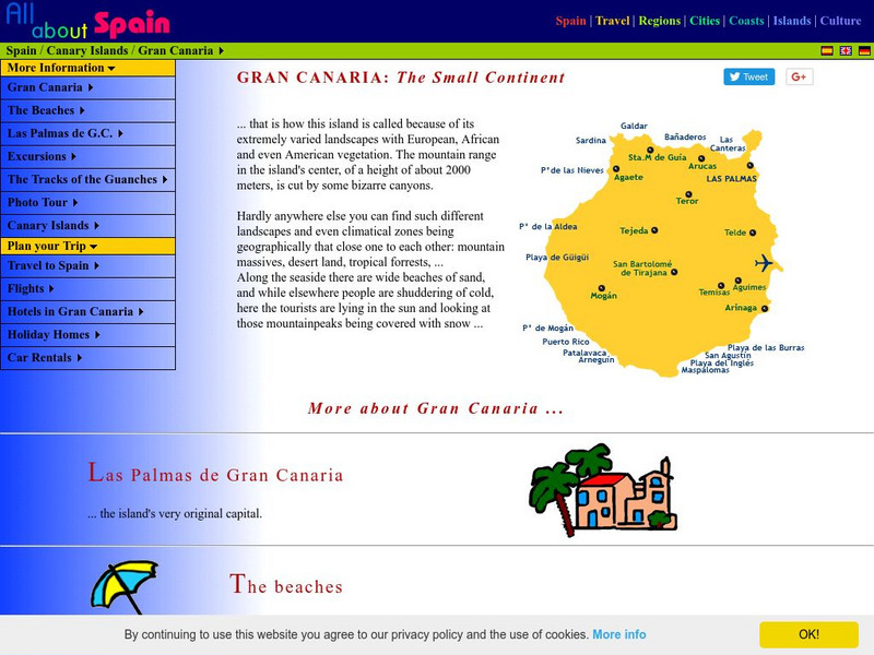 All About Spain: Gran Canaria Website