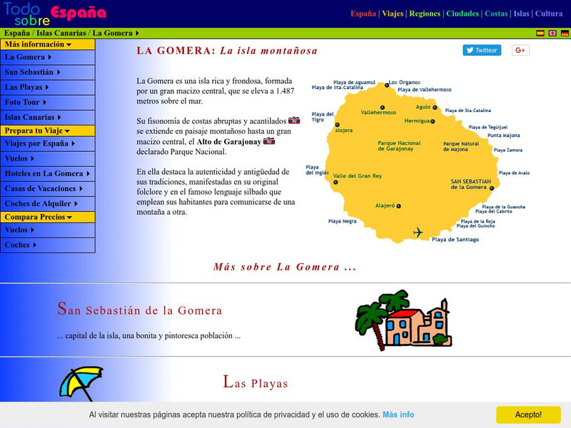 All About Spain: La Gomera Website