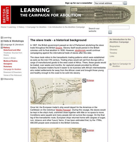 British Library: The Slave Trade Handout British Library: The Slave Trade Handout