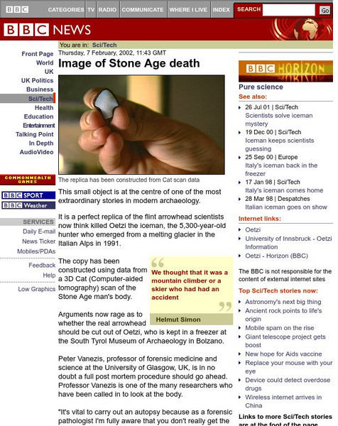 Bbc News: Image of Stone Age Death Article Bbc News: Image of Stone Age Death Article