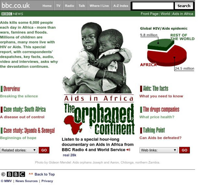 Bbc News: Aids in Africa: The Orphaned Continent Website Bbc News: Aids in Africa: The Orphaned Continent Website