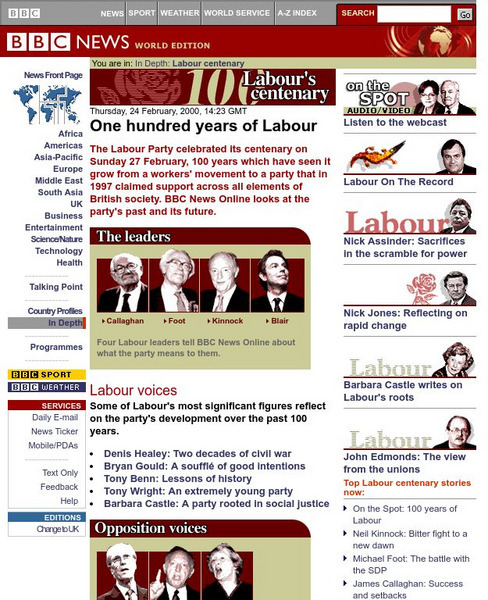Bbc News: Labour's Centenary Unit Plan Bbc News: Labour's Centenary Unit Plan