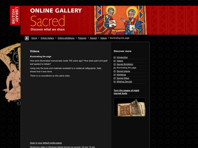 British Library: Illuminating the Page Website British Library: Illuminating the Page Website
